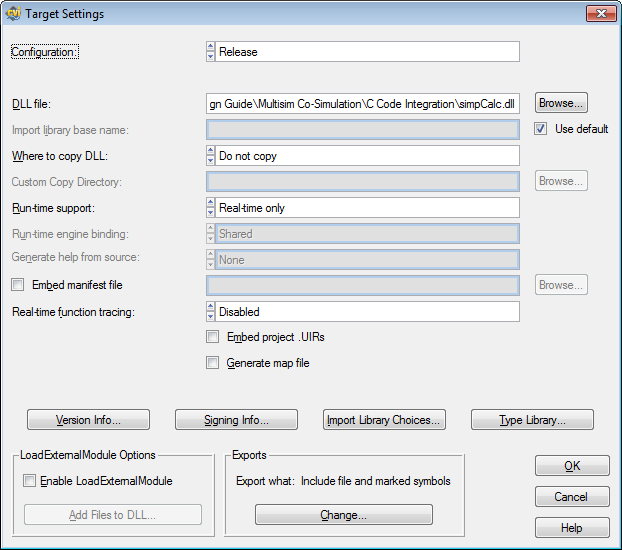 C Code Target Settings  in LabWindows CVI.png